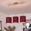 Brilagi - LED Lustr na lanku NUBILA 3xE27/60W/230V pompejská červená