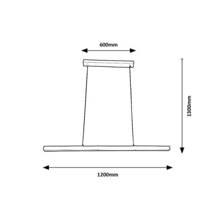 Brilagi - LED Lustr na lanku PAXIS LED/30W/230V 120 cm bílá