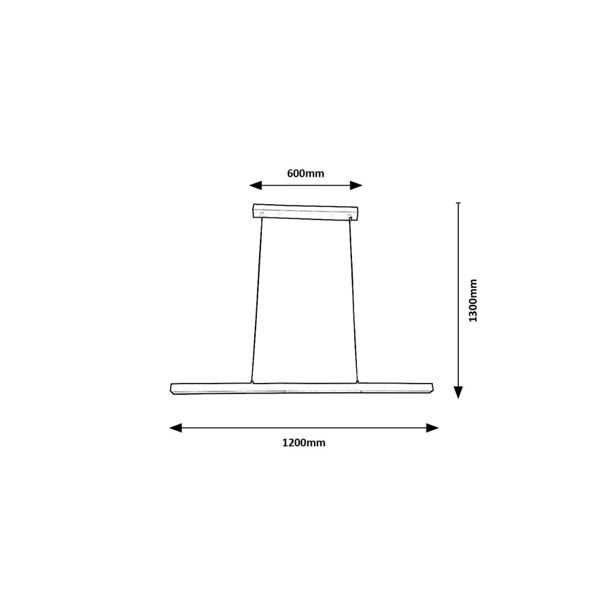 Brilagi - LED Lustr na lanku PAXIS LED/30W/230V 120 cm bílá