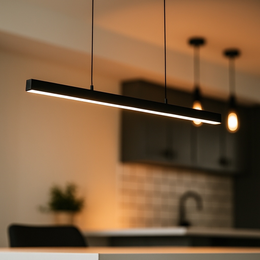 Brilagi - LED Lustr na lanku PAXIS LED/30W/230V 120 cm černá