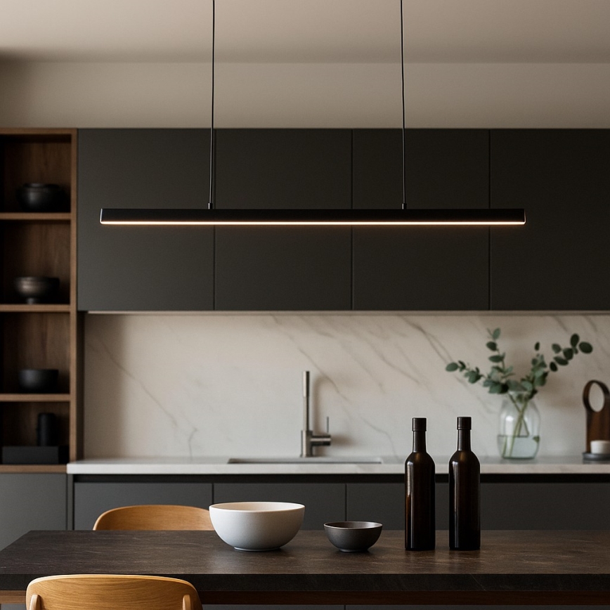 Brilagi - LED Lustr na lanku PAXIS LED/30W/230V 120 cm černá