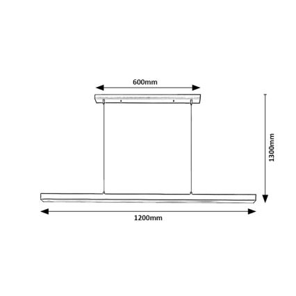 Brilagi - LED Lustr na lanku PAXIS LED/30W/230V 120 cm černá