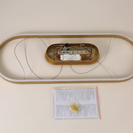 Brilagi - LED Lustr na lanku PONDIE LED/44W/230V 80x30 cm zlatá