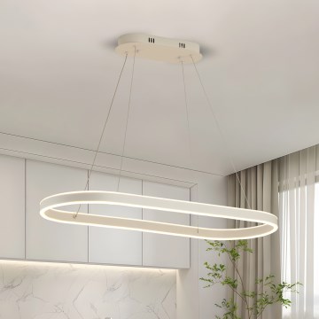 Brilagi - LED Lustr na lanku PONDIE LED/45W/230V 80x30 cm bílá