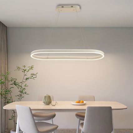 Brilagi - LED Lustr na lanku PONDIE LED/45W/230V 80x30 cm bílá