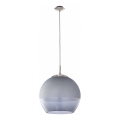 BRILAGI - LED Lustr na lanku RETRO GLASS 1xE27/60W/230V matný chrom/kouřová šedá