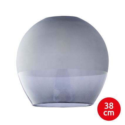 BRILAGI - LED Lustr na lanku RETRO GLASS 1xE27/60W/230V matný chrom/kouřová šedá