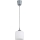 Brilagi - LED Lustr na lanku RETRO GLASS 1xE27/60W/230V pr. 10 cm stříbrná/bílá