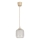 Brilagi - LED Lustr na lanku RETRO GLASS 1xE27/60W/230V pr. 14 cm béžová/bílá