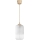 Brilagi - LED Lustr na lanku RETRO GLASS 1xE27/60W/230V pr. 14 cm béžová/bílá