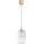 Brilagi - LED Lustr na lanku RETRO GLASS 1xE27/60W/230V pr. 14 cm béžová/bílá