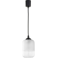 Brilagi - LED Lustr na lanku RETRO GLASS 1xE27/60W/230V pr. 14 cm černá/bílá