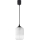 Brilagi - LED Lustr na lanku RETRO GLASS 1xE27/60W/230V pr. 14 cm černá/bílá