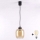 Brilagi - LED Lustr na lanku RETRO GLASS 1xE27/60W/230V pr. 14 cm černá/kouřová hnědá