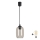 Brilagi - LED Lustr na lanku RETRO GLASS 1xE27/60W/230V pr. 14 cm černá/kouřová šedá