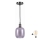 BRILAGI - LED Lustr na lanku RETRO GLASS 1xE27/60W/230V pr. 14 cm černá/kouřová šedá