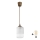 Brilagi - LED Lustr na lanku RETRO GLASS 1xE27/60W/230V pr. 14 cm hnědá/bílá