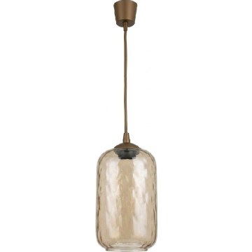 Brilagi - LED Lustr na lanku RETRO GLASS 1xE27/60W/230V pr. 14 cm hnědá/kouřová hnědá