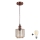 Brilagi - LED Lustr na lanku RETRO GLASS 1xE27/60W/230V pr. 14 cm měděná/kouřová béžová