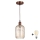 Brilagi - LED Lustr na lanku RETRO GLASS 1xE27/60W/230V pr. 14 cm měděná/kouřová hnědá