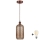 Brilagi - LED Lustr na lanku RETRO GLASS 1xE27/60W/230V pr. 14 cm měděná/kouřová hnědá