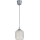Brilagi - LED Lustr na lanku RETRO GLASS 1xE27/60W/230V pr. 14 cm stříbrná/bílá