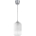 Brilagi - LED Lustr na lanku RETRO GLASS 1xE27/60W/230V pr. 14 cm stříbrná/bílá