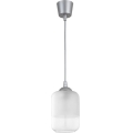Brilagi - LED Lustr na lanku RETRO GLASS 1xE27/60W/230V pr. 14 cm stříbrná/bílá