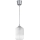 Brilagi - LED Lustr na lanku RETRO GLASS 1xE27/60W/230V pr. 14 cm stříbrná/bílá