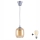 Brilagi - LED Lustr na lanku RETRO GLASS 1xE27/60W/230V pr. 14 cm stříbrná/kouřová hnědá