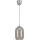 Brilagi - LED Lustr na lanku RETRO GLASS 1xE27/60W/230V pr. 14 cm stříbrná/kouřová šedá