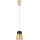 Brilagi - LED Lustr na lanku RETRO GLASS 1xE27/60W/230V pr. 15,5 cm béžová/kouřová béžová/černá