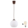 Brilagi - LED Lustr na lanku RETRO GLASS 1xE27/60W/230V pr. 15 cm hnědá/bílá