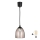 Brilagi - LED Lustr na lanku RETRO GLASS 1xE27/60W/230V pr. 17 cm černá/kouřová béžová