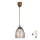 Brilagi - LED Lustr na lanku RETRO GLASS 1xE27/60W/230V pr. 17 cm hnědá/kouřová béžová