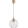 Brilagi - LED Lustr na lanku RETRO GLASS 1xE27/60W/230V pr. 18 cm béžová/čirá