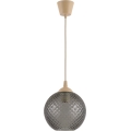 Brilagi - LED Lustr na lanku RETRO GLASS 1xE27/60W/230V pr. 18 cm béžová/kouřová šedá