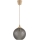 Brilagi - LED Lustr na lanku RETRO GLASS 1xE27/60W/230V pr. 18 cm béžová/kouřová šedá