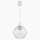Brilagi - LED Lustr na lanku RETRO GLASS 1xE27/60W/230V pr. 18 cm bílá/čirá
