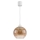 Brilagi - LED Lustr na lanku RETRO GLASS 1xE27/60W/230V pr. 18 cm bílá/kouřová hnědá