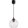 Brilagi - LED Lustr na lanku RETRO GLASS 1xE27/60W/230V pr. 18 cm černá/čirá