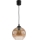 Brilagi - LED Lustr na lanku RETRO GLASS 1xE27/60W/230V pr. 18 cm černá/kouřová hnědá