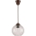 Brilagi - LED Lustr na lanku RETRO GLASS 1xE27/60W/230V pr. 18 cm hnědá/čirá