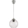 Brilagi - LED Lustr na lanku RETRO GLASS 1xE27/60W/230V pr. 18 cm stříbrná/čirá