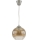 Brilagi - LED Lustr na lanku RETRO GLASS 1xE27/60W/230V pr. 18 cm stříbrná/kouřová hnědá