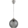 Brilagi - LED Lustr na lanku RETRO GLASS 1xE27/60W/230V pr. 18 cm stříbrná/kouřová šedá