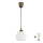 Brilagi - LED Lustr na lanku RETRO GLASS 1xE27/60W/230V pr. 20 cm hnědá/bílá