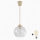 Brilagi - LED Lustr na lanku RETRO GLASS 1xE27/60W/230V pr. 25 cm béžová/čirá