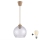 Brilagi - LED Lustr na lanku RETRO GLASS 1xE27/60W/230V pr. 25 cm béžová/kouřová šedá