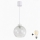 Brilagi - LED Lustr na lanku RETRO GLASS 1xE27/60W/230V pr. 25 cm bílá/čirá